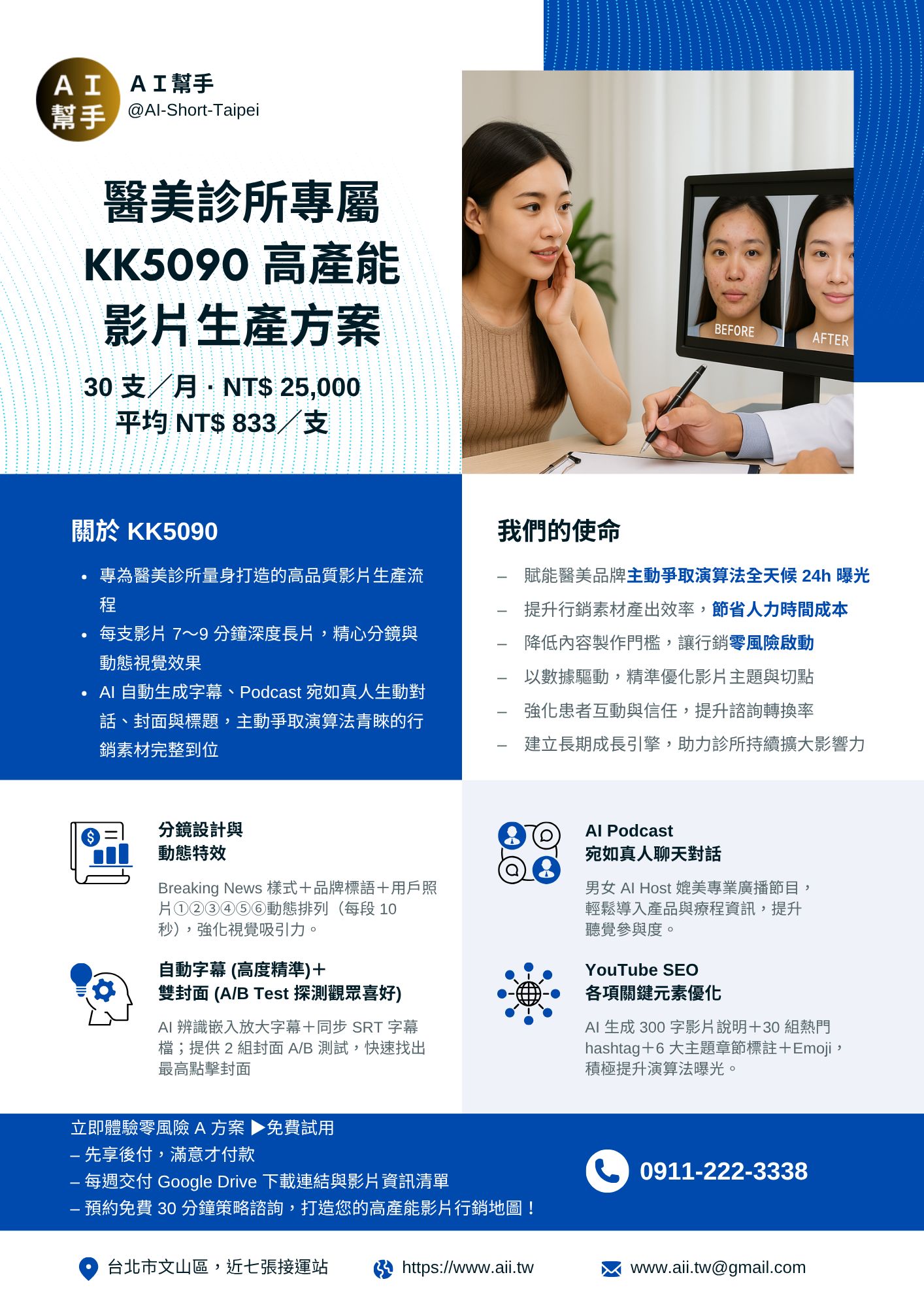 KK5090 醫美影片行銷 DM