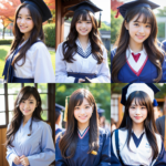 【AI繪圖】日本女大學生畢業穿著傳統女子校服“袴”