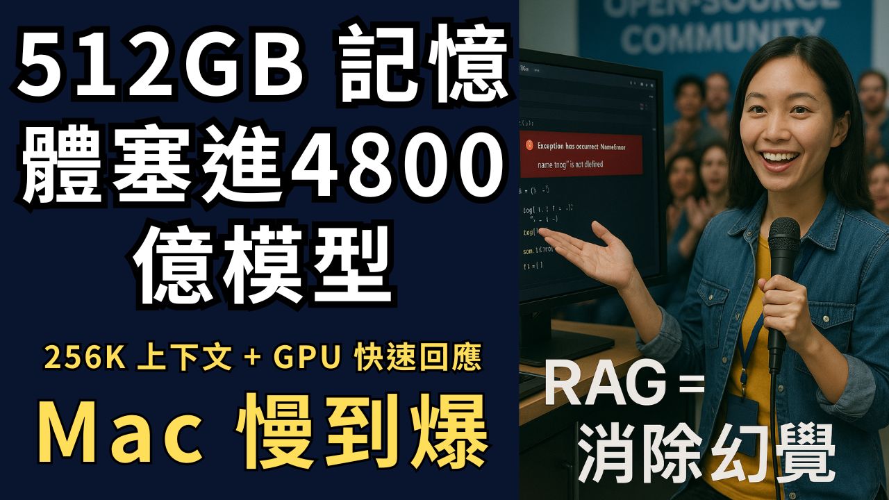 Mac Studio M3 Ultra 能不能本機跑 Qwen Coder 480B？256K 上下文代理編碼與 RAG 的真實挑戰