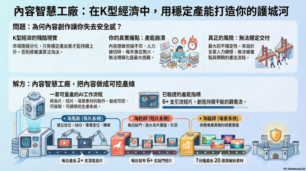 內容智慧工廠核心系統結構示意圖（點擊可放大）